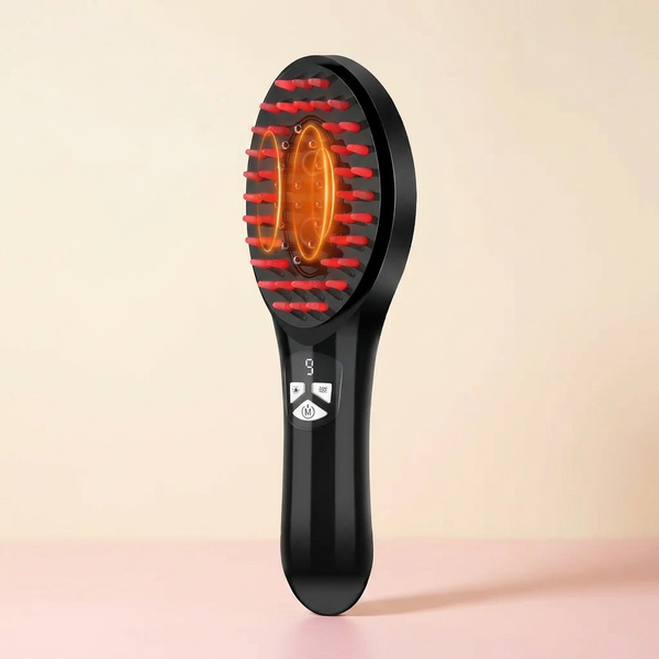 Peigne Masseur Électrique pour Cuir Chevelu avec Micro-Stimulation EMS