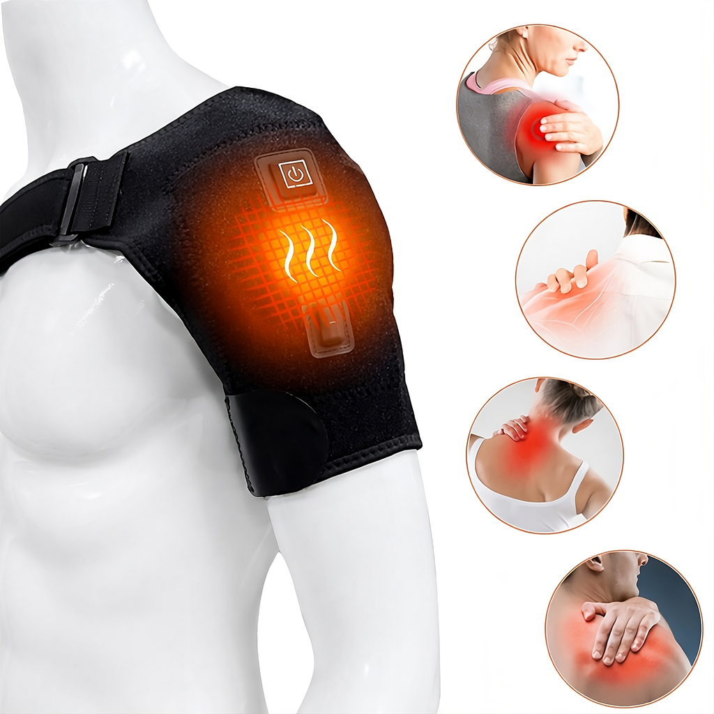 Coussin chauffant épaule infrarouge OLYX USB tensions coiffe rotateurs