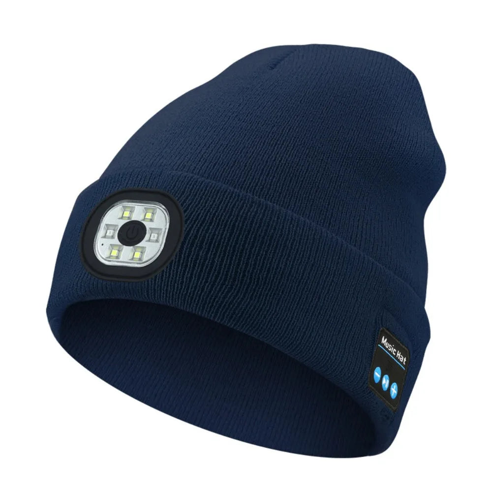 3-in-1 Bluetooth Beanie with LED Light