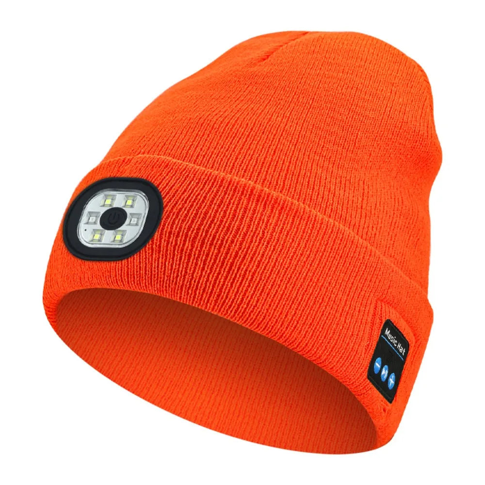 3-in-1 Bluetooth Beanie with LED Light