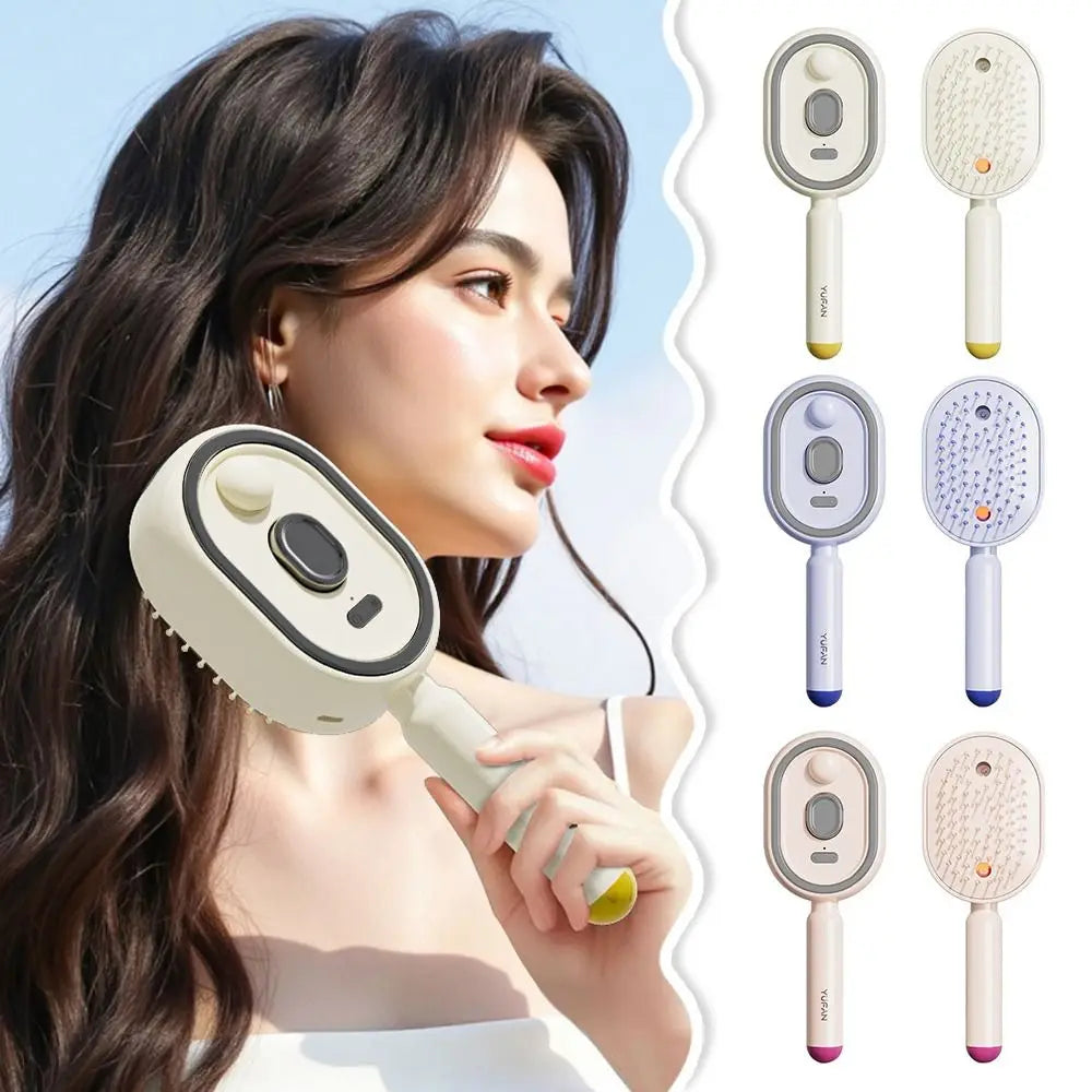 Peigne brumisateur massant électrique OLYX démêlant hydratant cheveux