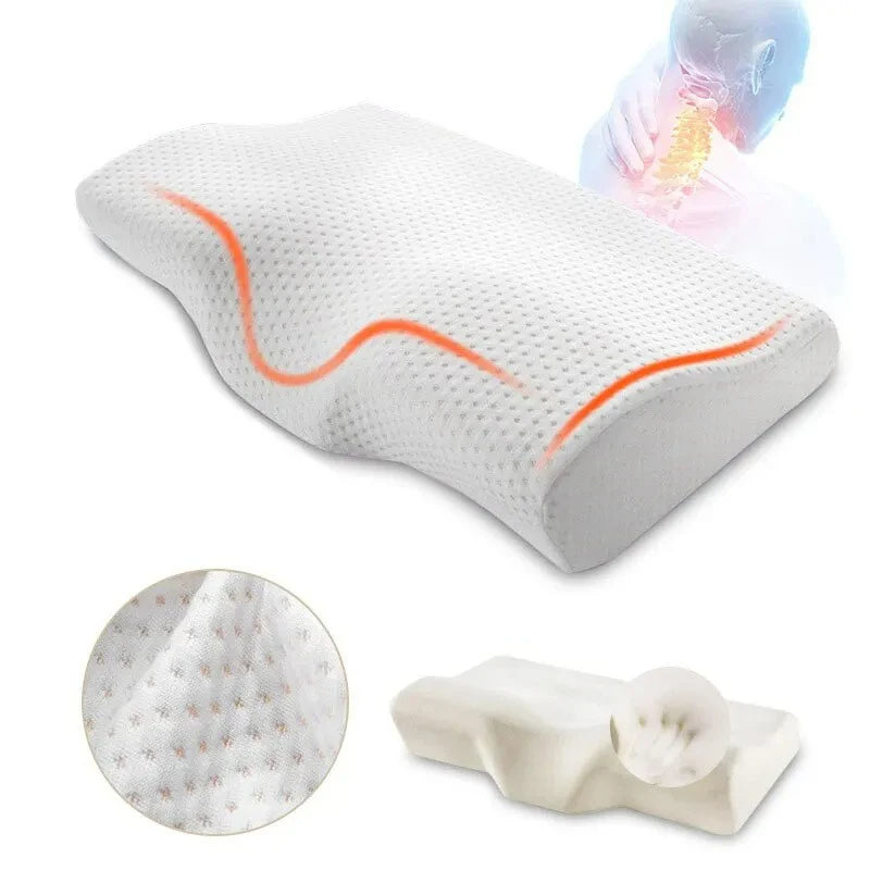 Oreiller papillon mémoire de forme OLYX nuque épaules sommeil confort