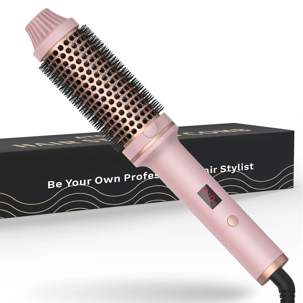 Brosse chauffante boucleuse céramique OLYX volume boucles cheveux