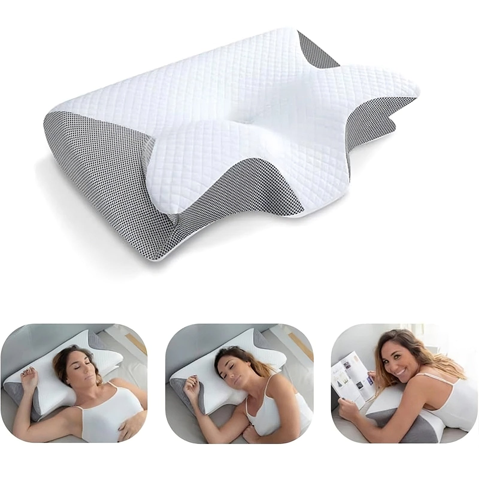 Oreiller cervical mémoire de forme OLYX nuque soutien sommeil détente