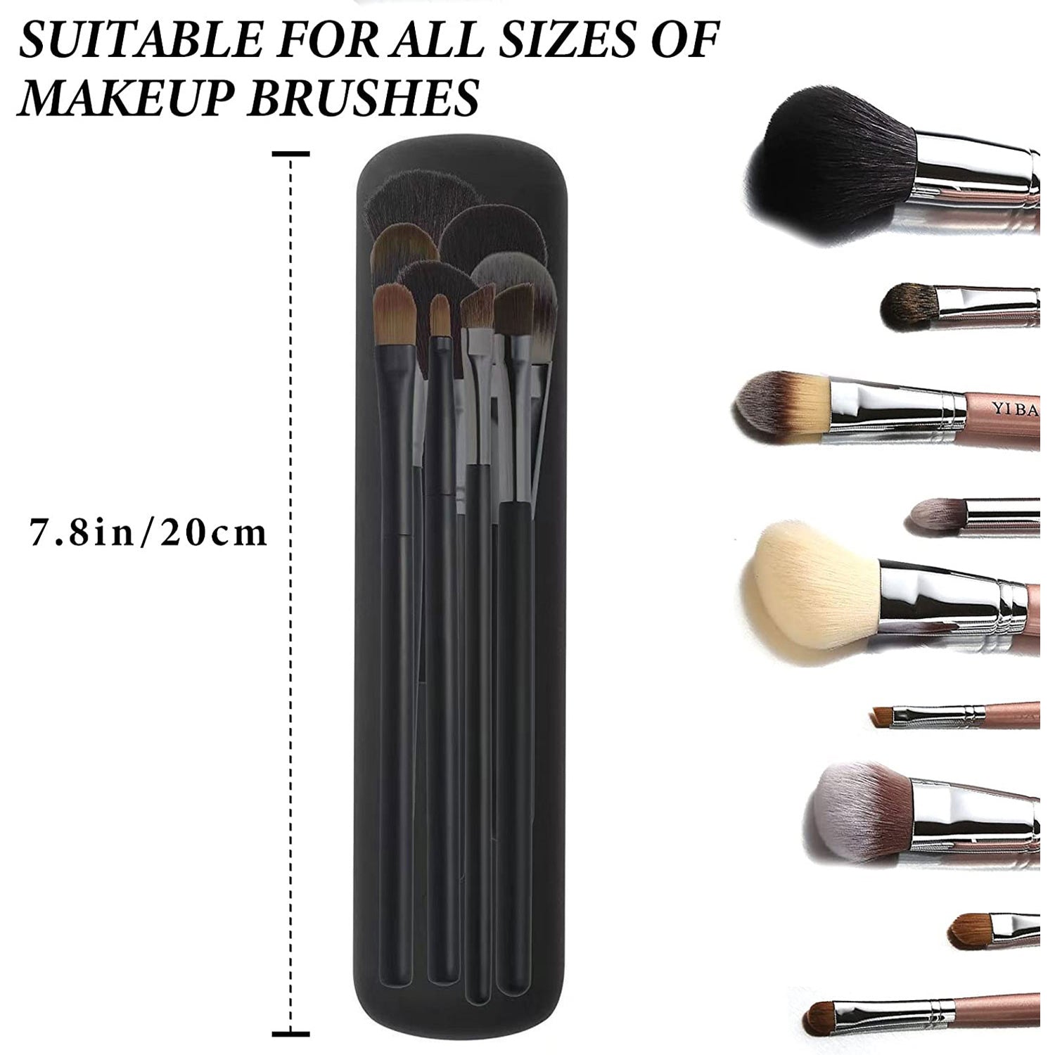 OLYX Brush Pod™ — Waterproof Silicone Makeup Brush Case