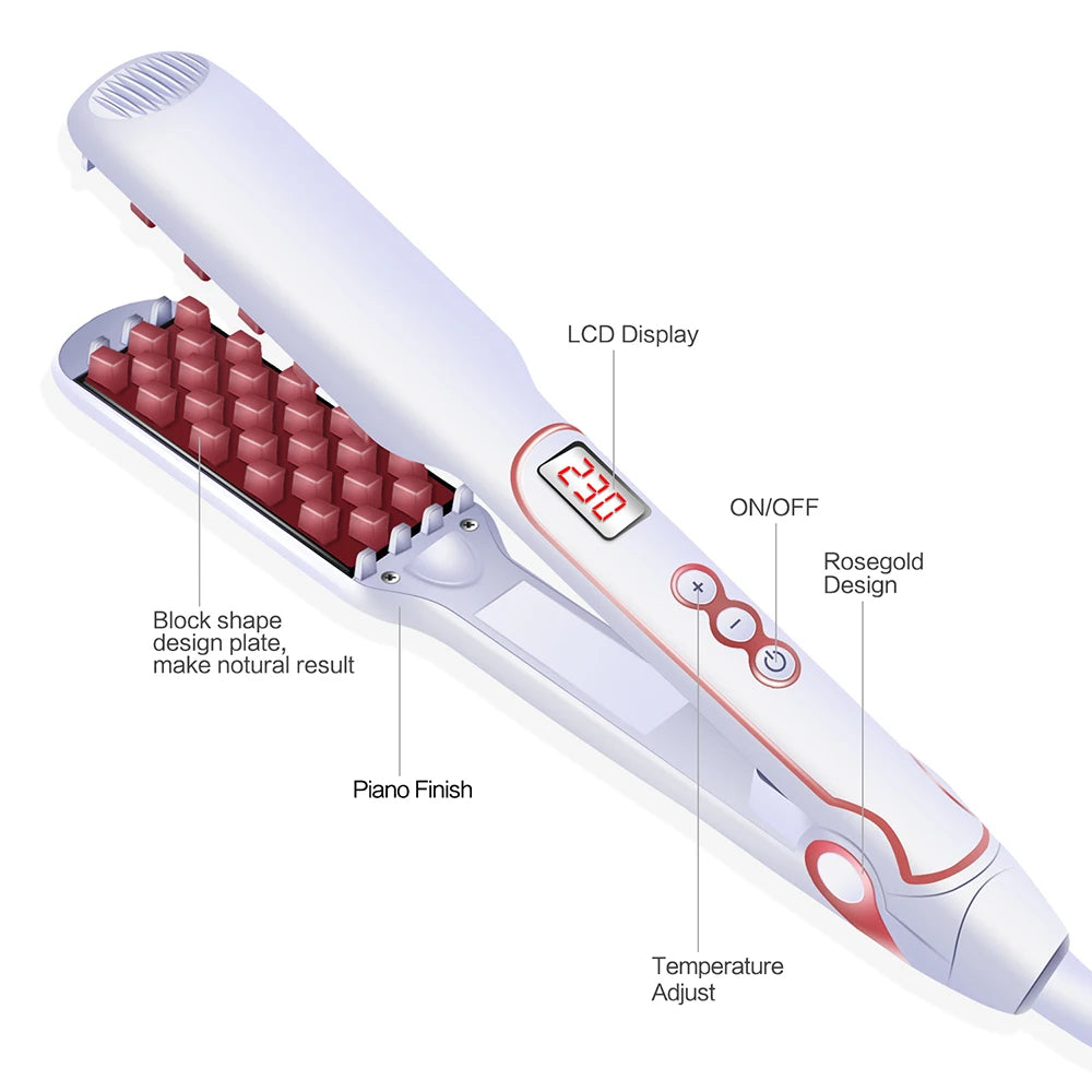 Ceramic Crimping Volumizing Hair Iron
