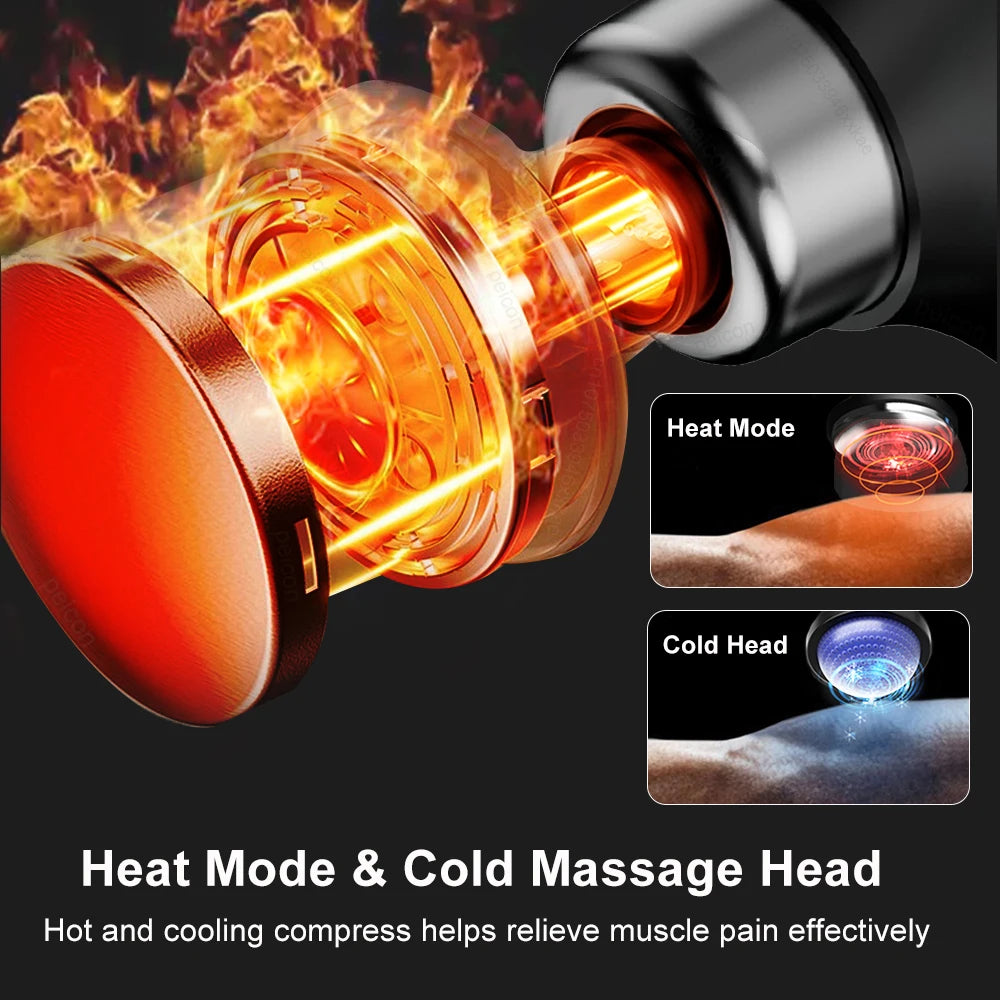 Pistolet de massage OLYX — 6 têtes interchangeables pour chaque groupe musculaire