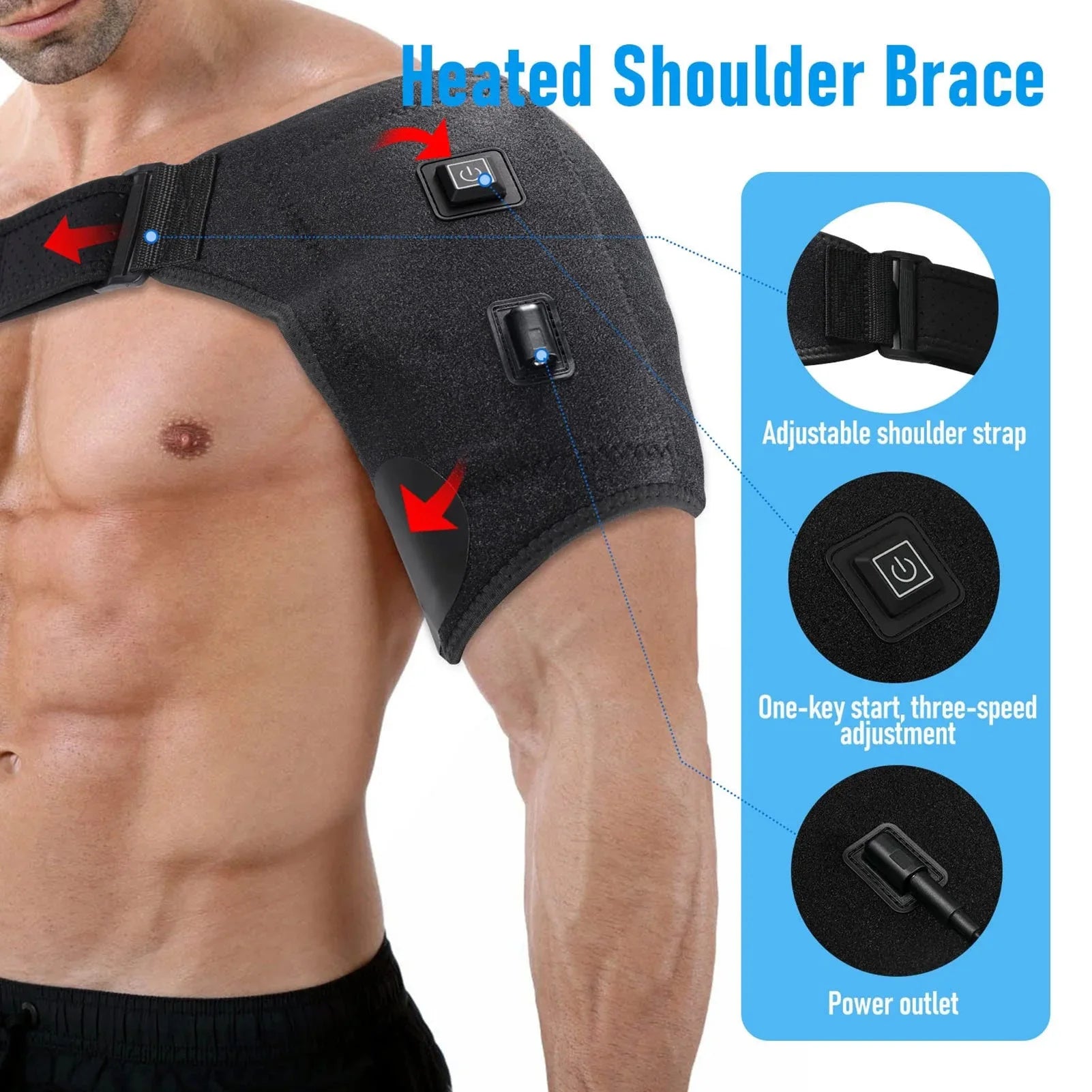 Infrared Heated Shoulder Wrap
