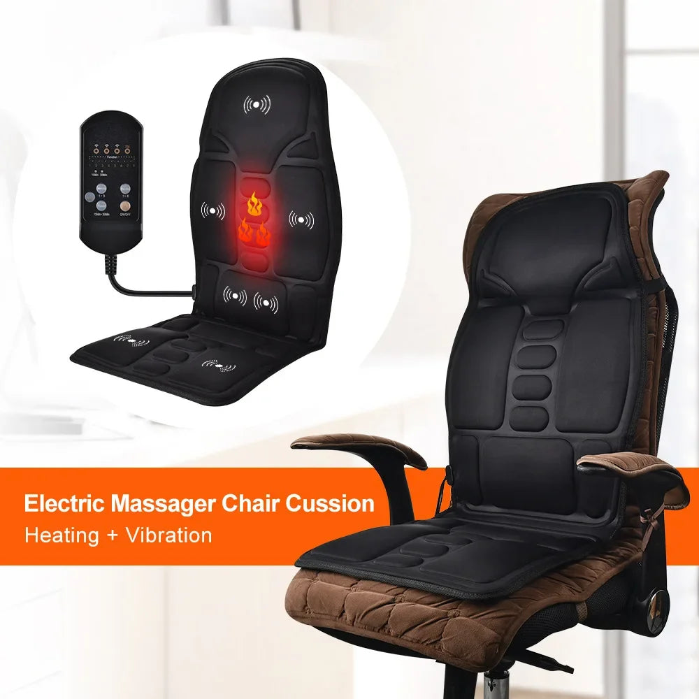 Coussin massant compatible voiture OLYX — prise allume-cigare incluse pour massage en déplacement