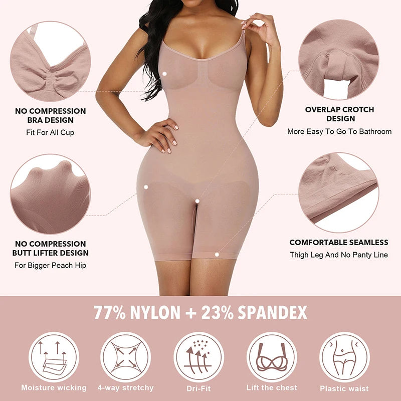 OLYX Sculpting Bodysuit — Seamless Tummy-Control Shapewear