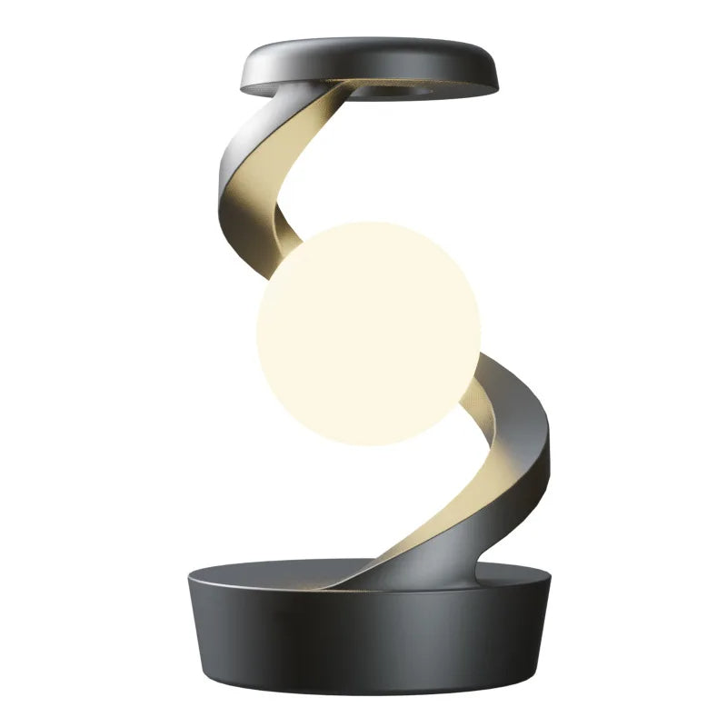 Lampe lévitante OLYX coloris blanc perle — cadeau tech original et élégant