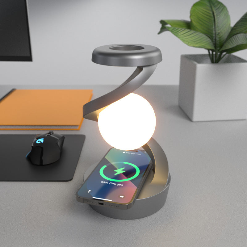 Cadeau tech original lampe lévitante chargeur sans fil OLYX — idée cadeau premium