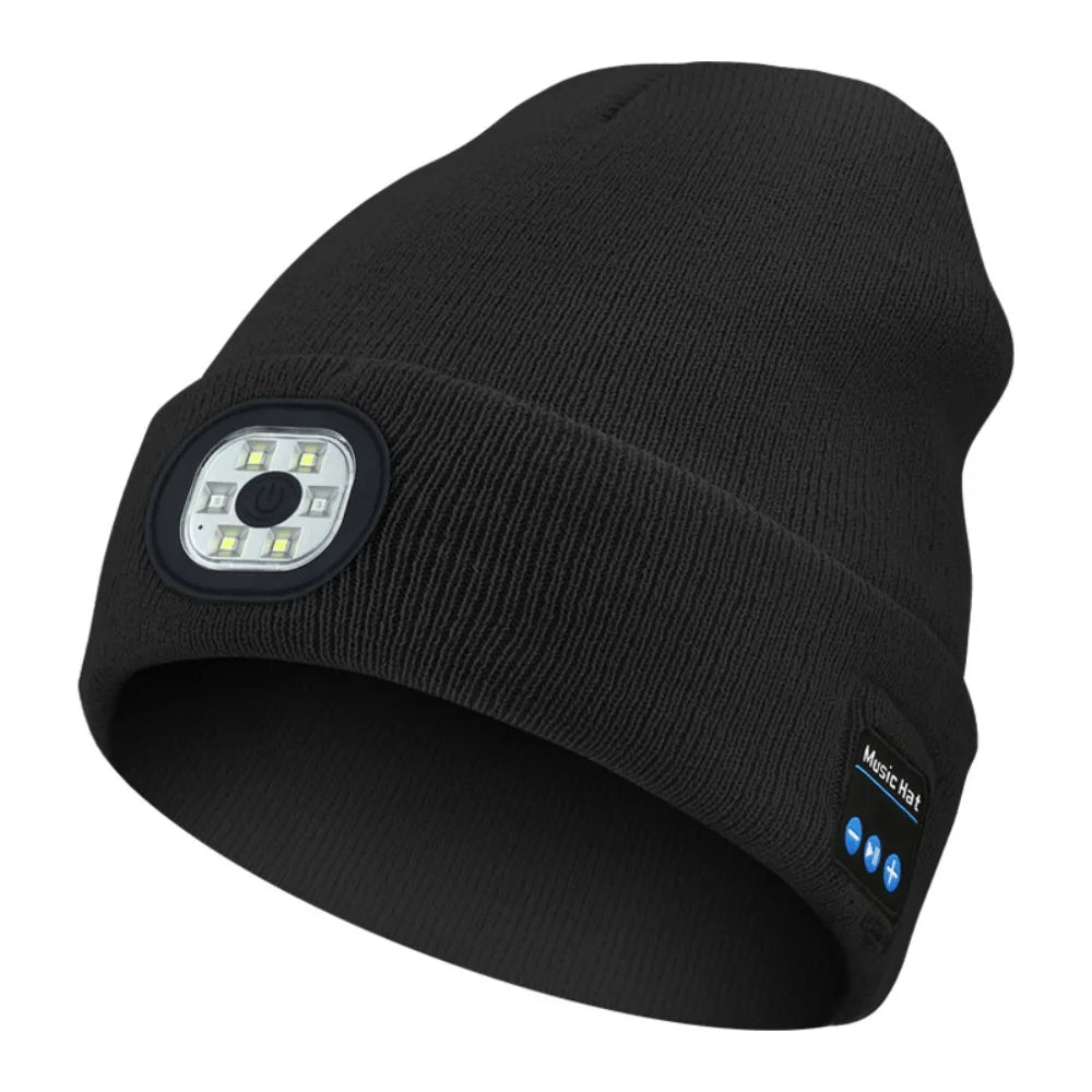 3-in-1 Bluetooth Beanie with LED Light