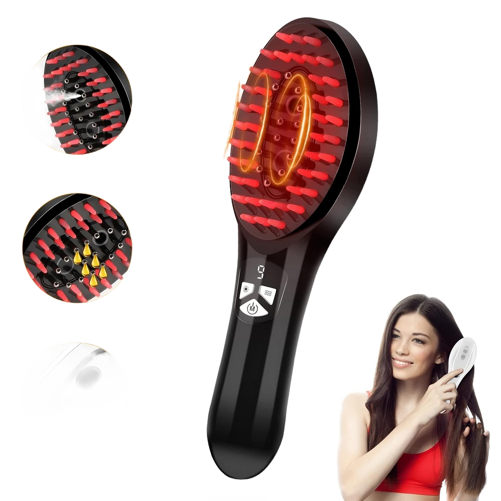 Electric Scalp Massager Comb EMS — fond blanc