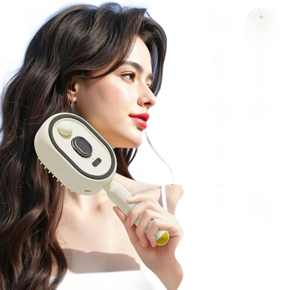 OLYX Misting Detangling Comb — fond blanc