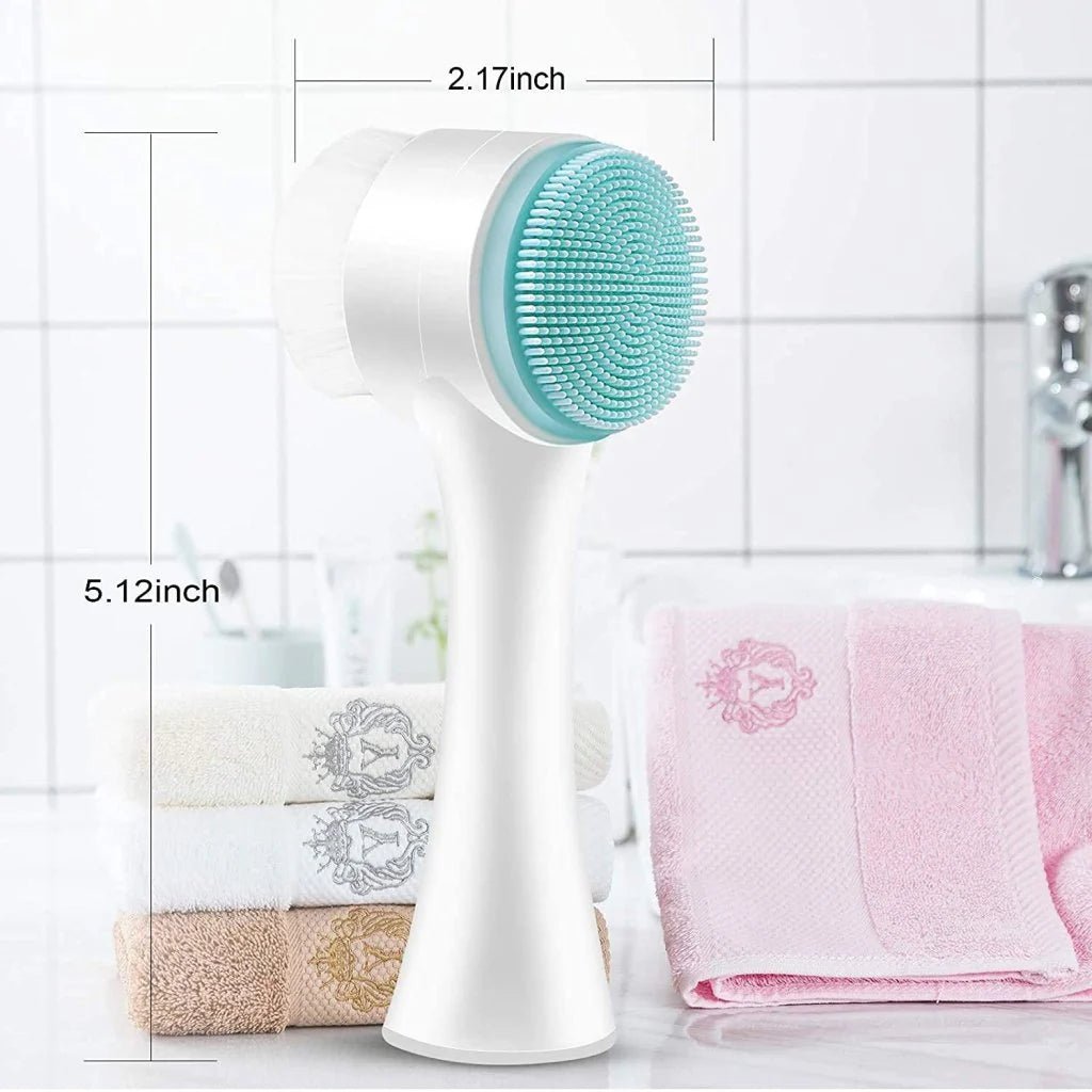 OLYX 2-in-1 Silicone Face Brush — Double-Sided Facial Cleansing & Exfoliating Brush - OLYX-OLYX-
